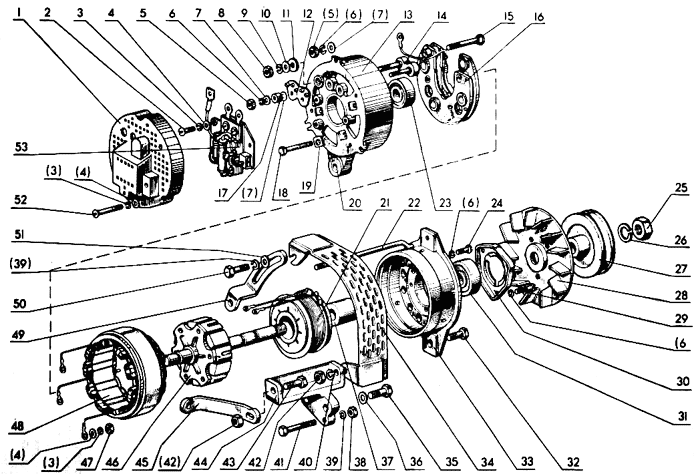 Схема электропроводки МТЗ-80
