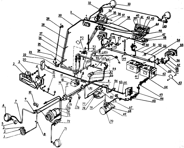 Схема проводки МТЗ 82(80) с большой и малой кабиной с описанием